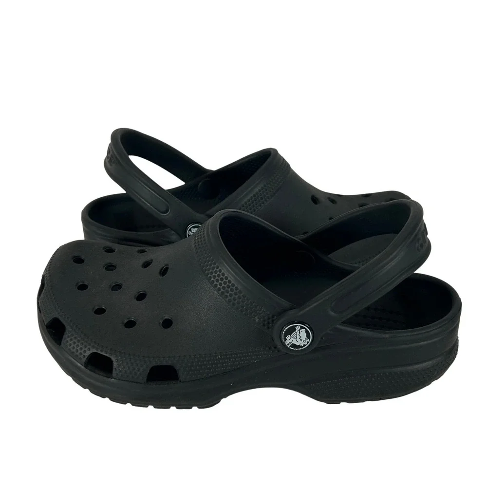 Crocs Classic Clog Black Slip On Comfort Shoes Mens 4 Womens 6